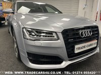 USED 2017 17 AUDI A8 3.0 TDI QUATTRO BLACK EDITION 4d 258 BHP UK DELIVERY FLAT FEE &pound;175 (SUBJECT TO DEAL)*OVER 100 IMAGES ON OUR WEBSITE*BESPOKE FINANCE ARRANGED*PART EXCHANGE WELCOME*ALL VEHICLES HPI CLEAR