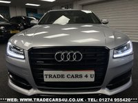 USED 2017 17 AUDI A8 3.0 TDI QUATTRO BLACK EDITION 4d 258 BHP UK DELIVERY FLAT FEE &pound;175 (SUBJECT TO DEAL)*OVER 100 IMAGES ON OUR WEBSITE*BESPOKE FINANCE ARRANGED*PART EXCHANGE WELCOME*ALL VEHICLES HPI CLEAR