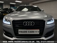 USED 2017 17 AUDI A8 3.0 TDI QUATTRO BLACK EDITION 4d 258 BHP UK DELIVERY FLAT FEE &pound;175 (SUBJECT TO DEAL)*OVER 100 IMAGES ON OUR WEBSITE*BESPOKE FINANCE ARRANGED*PART EXCHANGE WELCOME*ALL VEHICLES HPI CLEAR