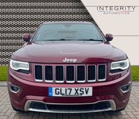 USED 2017 17 JEEP GRAND CHEROKEE 3.0 V6 CRD OVERLAND 5d 247 BHP STUNNING VELVET RED PEARL COAT