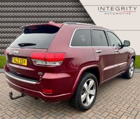 USED 2017 17 JEEP GRAND CHEROKEE 3.0 V6 CRD OVERLAND 5d 247 BHP STUNNING VELVET RED PEARL COAT