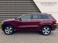 USED 2017 17 JEEP GRAND CHEROKEE 3.0 V6 CRD OVERLAND 5d 247 BHP STUNNING VELVET RED PEARL COAT