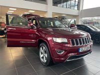 USED 2017 17 JEEP GRAND CHEROKEE 3.0 V6 CRD OVERLAND 5d 247 BHP STUNNING VELVET RED PEARL COAT