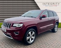 USED 2017 17 JEEP GRAND CHEROKEE 3.0 V6 CRD OVERLAND 5d 247 BHP STUNNING VELVET RED PEARL COAT