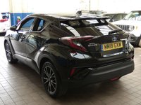 USED 2018 18 TOYOTA CHR 1.8 EXCEL 5d 122 BHP CAZ AND ULEZ COMPLIANT SAT NAV LEATHER REAR CAMERA 1 OWNER SERVICE HISTORY TOYOTA WARRANTY TILL JULY 2028 VAT Q