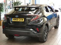 USED 2018 18 TOYOTA CHR 1.8 EXCEL 5d 122 BHP CAZ AND ULEZ COMPLIANT SAT NAV LEATHER REAR CAMERA 1 OWNER SERVICE HISTORY TOYOTA WARRANTY TILL JULY 2028 VAT Q