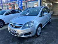 USED 2013 13 VAUXHALL ZAFIRA 1.6 EXCLUSIV 5d 113 BHP 