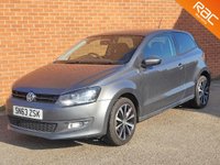 USED 2013 63 VOLKSWAGEN POLO 1.2 MATCH EDITION 3d 59 BHP DAB RADIO - BLUETOOTH - FULL MOT - RAC WARRANTY