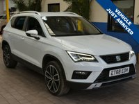 USED 2019 68 SEAT ATECA 1.6 TDI XCELLENCE LUX DSG 5d 114 BHP SAT NAV HEATED LEATHER 1 OWNER 6 MONTHS GOLD WARRANTY