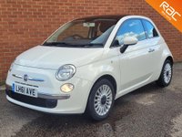 USED 2011 61 FIAT 500 1.2 LOUNGE 3d 69 BHP AIR CON - PANORAMIC ROOF - LOW MILES - SERVICE HISTORY