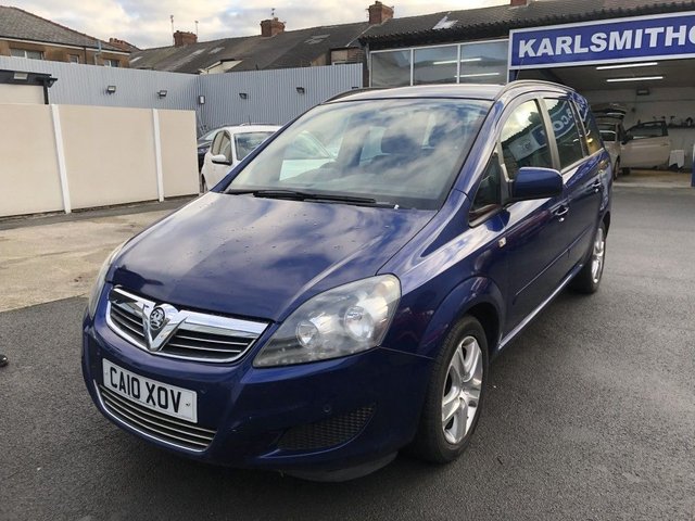2010 10 Vauxhall Zafira 1.7 EXCLUSIV CDTI ECOFLEX 5d 108 BHP