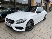 USED 2017 67 MERCEDES-BENZ C-CLASS 2.0 C 200 AMG LINE PREMIUM 2d 181 BHP RED LEATHER + NIGHT PACK