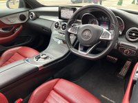 USED 2017 67 MERCEDES-BENZ C-CLASS 2.0 C 200 AMG LINE PREMIUM 2d 181 BHP RED LEATHER + NIGHT PACK
