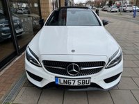 USED 2017 67 MERCEDES-BENZ C-CLASS 2.0 C 200 AMG LINE PREMIUM 2d 181 BHP RED LEATHER + NIGHT PACK