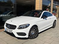 USED 2017 67 MERCEDES-BENZ C-CLASS 2.0 C 200 AMG LINE PREMIUM 2d 181 BHP RED LEATHER + NIGHT PACK