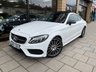 USED 2017 67 MERCEDES-BENZ C-CLASS 2.0 C 200 AMG LINE PREMIUM 2d 181 BHP RED LEATHER + NIGHT PACK