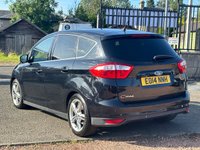 USED 2014 14 FORD C-MAX 1.6 TITANIUM X TDCI 5d 114 BHP REAR PARKING AID +   &pound;35 ROAD TAX +   FRONT HEATED SEATS +   HALF LEATHER TRIM +   SUN ROOF +   DUAL ZONE CLIMATE CONTROL +   HEATED WINDSCREEN +   CRUISE CONTROL +  17 INCH ALLOY WHEELS +