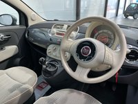 USED 2012 62 FIAT 500  1.2 Lounge Hatchback 3dr Petrol Manual Euro 4 (69 bhp) &pound;35 TAX, Pan Roof, 6 Stamps