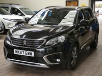 USED 2018 67 PEUGEOT 5008 1.6 BLUEHDI S/S ALLURE 5d 120 BHP 7 SEAT SAT NAV CRUISE CONTROL PARKING SENSORS GENUINE LOW MILES 6 MONTHS GOLD WARRANTY