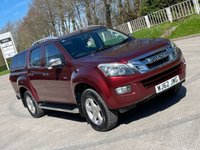 USED 2013 62 ISUZU D-MAX 2.5 TD UTAH VISION DCB 164 BHP SAT NAV + R , CAMERA , CANOPY