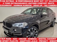 USED 2018 68 BMW X6 3.0 M50D (381 PS)  AUTO XDRIVE ( EURO 6 ) S/S + �&pound;16K EXTRAS + 21