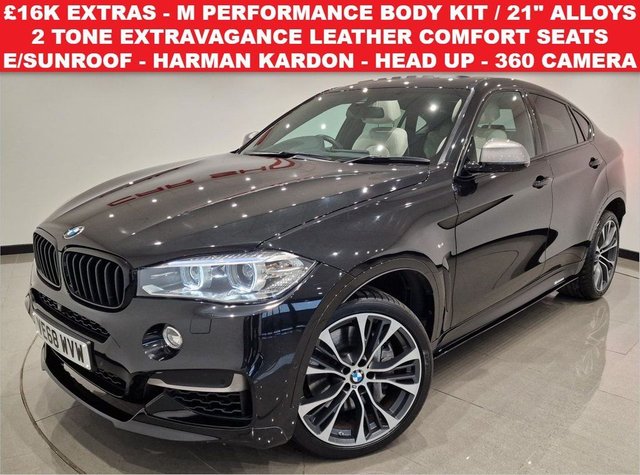 2018 68 BMW X6 3.0 M50D (381 PS)  AUTO XDRIVE ( EURO 6 ) S/S + £16K EXTRAS + 21