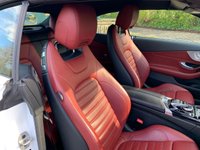 USED 2017 17 MERCEDES-BENZ C-CLASS 2.1 C 250 D AMG LINE PREMIUM PLUS 2d 201 BHP STUNNING HIGH SPEC 2017 MERCEDES C250 AMG-LINE PREMIUM PLUS CONVERTIBLE COUPE - AUTOMATIC PADDLE-SHIFT GEARBOX - FULL HEATED/COOLED CRANBERRY LEATHER - GLOSS BLACK UPGRADE ALLOYS - SATELLITE NAVIGATION - SERVICE HISTORY