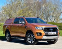 USED 2019 69 FORD RANGER 2.0 WILDTRAK ECOBLUE 210 BHP ** NO VAT * CANOPY + SAT NAV