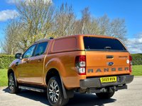 USED 2019 69 FORD RANGER 2.0 WILDTRAK ECOBLUE 210 BHP ** NO VAT * CANOPY + SAT NAV