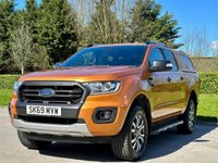 USED 2019 69 FORD RANGER 2.0 WILDTRAK ECOBLUE 210 BHP ** NO VAT * CANOPY + SAT NAV