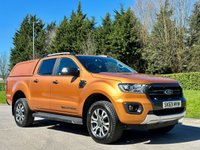 USED 2019 69 FORD RANGER 2.0 WILDTRAK ECOBLUE 210 BHP ** NO VAT * CANOPY + SAT NAV