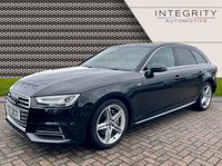 USED 2017 17 AUDI A4 2.0 AVANT TDI ULTRA S LINE 5d 188 BHP FRONT & REAR PARKING SENSORS