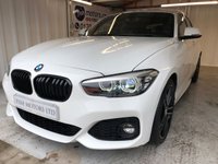 USED 2019 19 BMW 1 SERIES 1.5 118I M SPORT SHADOW EDITION 5d 134 BHP 2 KEYS+1 OWNER FROM NEW+NAVIGATION+CLIMATE+PARKING SENSORS+LEATHER SEATS+PRIVACY GLASS+18"ALLOYS+DAB+BLUETOOTH+AUX+USB+MEDIA