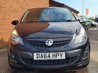 USED 2014 64 VAUXHALL CORSA 1.4 BLACK EDITION 3d 118 BHP VERY LOW MILES - RAC WARRANTY