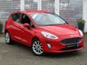USED 2018 18 FORD FIESTA 1.0 TITANIUM 5d 99 BHP Finished in RACE RED with contrasting GREY Cloth Trim. This Fiesta is a small family high spec 5 door car that you can really enjoy driving. Economical and cheap to run, stylish to look at and some great features. Specification includes Sat Nav, DAB Radio, Power Folding Door Mirrors, B/Tooth, Alloys, Air Con, Heated front Screen and much more, makes this a must for the first time driver or small family.
