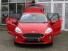 USED 2018 18 FORD FIESTA 1.0 TITANIUM 5d 99 BHP Finished in RACE RED with contrasting GREY Cloth Trim. This Fiesta is a small family high spec 5 door car that you can really enjoy driving. Economical and cheap to run, stylish to look at and some great features. Specification includes Sat Nav, DAB Radio, Power Folding Door Mirrors, B/Tooth, Alloys, Air Con, Heated front Screen and much more, makes this a must for the first time driver or small family.