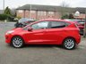 USED 2018 18 FORD FIESTA 1.0 TITANIUM 5d 99 BHP Finished in RACE RED with contrasting GREY Cloth Trim. This Fiesta is a small family high spec 5 door car that you can really enjoy driving. Economical and cheap to run, stylish to look at and some great features. Specification includes Sat Nav, DAB Radio, Power Folding Door Mirrors, B/Tooth, Alloys, Air Con, Heated front Screen and much more, makes this a must for the first time driver or small family.
