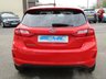 USED 2018 18 FORD FIESTA 1.0 TITANIUM 5d 99 BHP Finished in RACE RED with contrasting GREY Cloth Trim. This Fiesta is a small family high spec 5 door car that you can really enjoy driving. Economical and cheap to run, stylish to look at and some great features. Specification includes Sat Nav, DAB Radio, Power Folding Door Mirrors, B/Tooth, Alloys, Air Con, Heated front Screen and much more, makes this a must for the first time driver or small family.