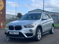 USED 2016 66 BMW X1 2.0 XDRIVE18D SE 5d 148 BHP THIS CAR COMES WITH 12 MONTHS WARRANTY , BREAKDOWN COVER & RECOVERY+  DUAL ZONE CLIMATE CONTROL +  BLUETOOTH PHONE+  AUDIO CONNECTIVITY+  USB+  AUX CONNECTIVITY+  DAB RADIO +  SAT NAVIGATION+  DAY TIME RUNNING LIGHTS+  TRACTION CONTROL +  CRUISE CONTROL+  HILL DESCENT ASSIST (HDC)+  AUTO TAILGATE+  DRIVING MODES ( ECO + SPORT) +  17 INCH ALLOY WHEELS
