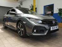 USED 2019 19 HONDA CIVIC 1.5 VTEC SPORT PLUS 5d 180 BHP STUNNING EXAMPLE SAT NAV HEATED SEATS PAN SUNROOF REAR CAMERA 5 SERVICES TO 26K MILES NOV 2022 1 OWNER 6 MONTHS GOLD WARRANTY