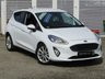 USED 2018 18 FORD FIESTA 1.0 TITANIUM 5d 99 BHP Finished in FROZEN WHITE with contrasting GREY CLOTH interior trim. This Fiesta is a small family 5 door car that you can really enjoy driving. Economical and cheap to run, stylish to look at and some great features. Specification includes, SAT NAV, DAB RADIO, B/Tooth, Alloys, Air Con, Heated front Screen and much more, makes this a must for the first time driver or small family. Dealer serviced at 36427 miles, 65360 miles and on arrival at 79877 miles.