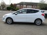 USED 2018 18 FORD FIESTA 1.0 TITANIUM 5d 99 BHP Finished in FROZEN WHITE with contrasting GREY CLOTH interior trim. This Fiesta is a small family 5 door car that you can really enjoy driving. Economical and cheap to run, stylish to look at and some great features. Specification includes, SAT NAV, DAB RADIO, B/Tooth, Alloys, Air Con, Heated front Screen and much more, makes this a must for the first time driver or small family. Dealer serviced at 36427 miles, 65360 miles and on arrival at 79877 miles.