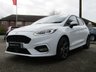 USED 2019 19 FORD FIESTA 1.0 ST-LINE X 5d 124 BHP Finished in FROZEN WHITE. This Fiesta is a small car that you can really enjoy driving. Economical and cheap to run, stylish to look at and some great features including Sat Nav, Rear Camera, Heated Leather seats, Heated Steering Wheel, DAB RADIO, Power Fold Mirrors, B/Tooth, 17"Alloys, Air Con and much more, makes this a must for the first time driver or small family. Evan Halshaw Dealer Serviced at 18222 miles, 34379 miles, 48927 miles, 64276 miles and on arrival at 74825 miles.