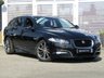 USED 2015 65 JAGUAR XF 2.2 D R-SPORT SPORTBRAKE 5d 200 BHP Finished in ULTIMATE BLACK with contrasting CHARCOAL HEATED LEATHER/ ALCANTARA. If you want a fun to drive big executive estate that is packed with high spec then look no fruther. To put in simply this Jaguar XF is one of the best driving cars in its class and one of the best looking. Features include Sat Nav, Heated seats, DAB, Power Boot, Cruise, LED run lights, Rear View Camera and much more. Dealer serviced at 4902 miles, 11890 miles, 16534 miles, and on arrival at 35719 miles.