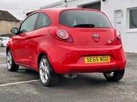 USED 2015 65 FORD KA 1.2 ZETEC 3d 69 BHP 15 INCH ALLOY WHEELS +  BLUETOOTH CONNECTIVITY +  USB +  AUX +  AIR CONDITIONING  REAR PRIVACY GLASS