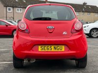 USED 2015 65 FORD KA 1.2 ZETEC 3d 69 BHP 15 INCH ALLOY WHEELS +  BLUETOOTH CONNECTIVITY +  USB +  AUX +  AIR CONDITIONING  REAR PRIVACY GLASS