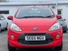 USED 2015 65 FORD KA 1.2 ZETEC 3d 69 BHP 15 INCH ALLOY WHEELS +  BLUETOOTH CONNECTIVITY +  USB +  AUX +  AIR CONDITIONING  REAR PRIVACY GLASS