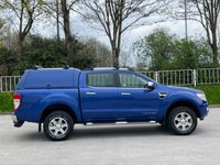 USED 2013 13 FORD RANGER 2.2 LIMITED 4X4 DCB TDCI 4d 148 BHP ** NO VAT * CANOPY + BLUETOOTH