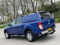 USED 2013 13 FORD RANGER 2.2 LIMITED 4X4 DCB TDCI 4d 148 BHP ** NO VAT * CANOPY + BLUETOOTH