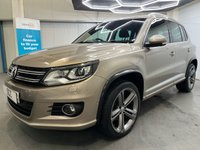 USED 2014 64 VOLKSWAGEN TIGUAN 2.0 TDI BlueMotion Tech R-Line SUV 5dr Diesel Manual 4WD Euro 5 (s/s) (Nav) (177 ps) Cruise,DAB,P.Assist